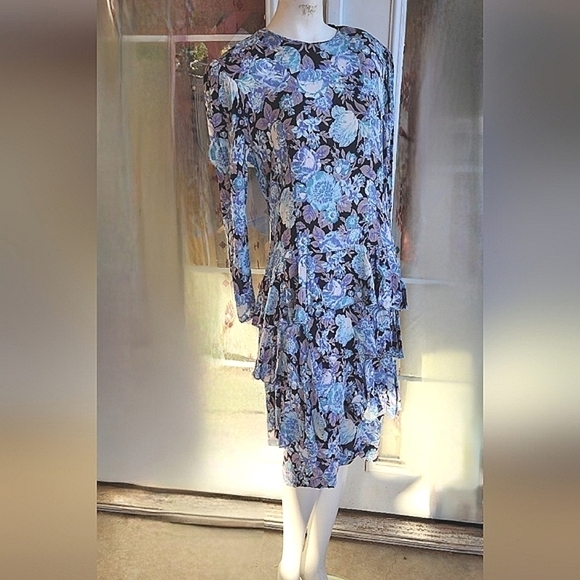 GOURGUES 1980's E.D. MICHAELS DRESS - Picture 1 of 10